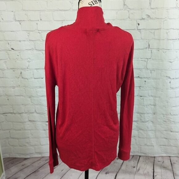 Sanctuary Turtleneck Waffle Knit Sweater Top Red XS NEW - Picture 5 of 8